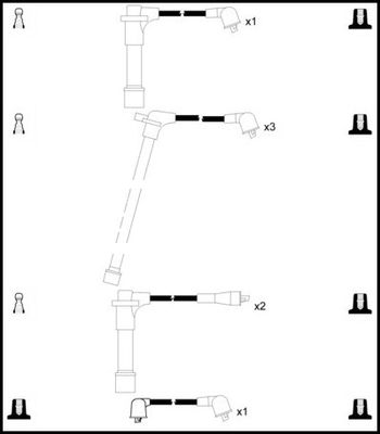 Комплект проводов зажигания LEMARK HOES684 для NISSAN MAXIMA