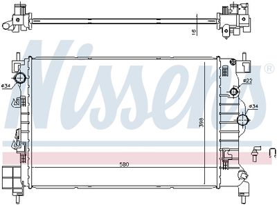 RADIATOR RACIRE MOTOR NISSENS 61697 4