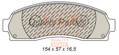 Комплект тормозных колодок, дисковый тормоз IAP QUALITY PARTS 704-04013 для FORD RANGER