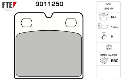 SET PLACUTE FRANA FRANA DISC FTE 9011250