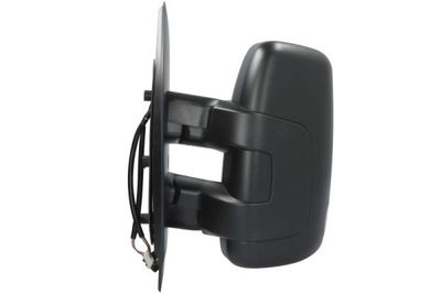 Zijspiegel Links (elektrisch, in reliëf, met verwarming, kort, met indicator, met temperatuursensor, w16w gloeilamp) past: IVECO DAILY VI 03.14-