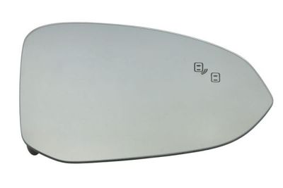 Zijspiegel glas Rechts (in reliëf, met verwarming, assistent rijstrookverandering) past: LYNK & CO 01 07.18-