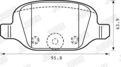BREMSBELAGSATZ SCHEIBENBREMSE JURID 573019J 1