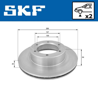 DISC FRANA SKF VKBD80718V2 1