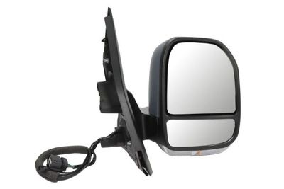 Zijspiegel Rechts (elektrisch, in reliëf, met verwarming, under-coated, met indicator, met temperatuursensor, aerial) past: FORD TRANSIT / TOURNEO CUSTOM  VW TRANSPORTER T7 12.23-