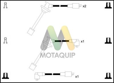 Комплект проводов зажигания MOTAQUIP LDRL1240 для DAIHATSU CHARADE