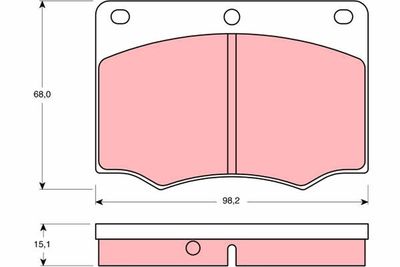 Brake Pad Set, disc brake GDB674