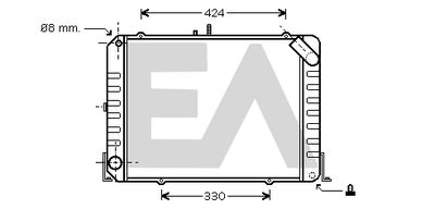 Радиатор, охлаждение двигателя EACLIMA 31R71060 для TOYOTA HIACE