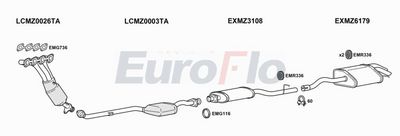 Układ wydechowy EUROFLO MZC23180302LHD