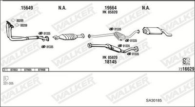 Изпускателна система WALKER SA30185
