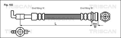 Тормозной шланг TRISCAN 8150 18202 для KIA CLARUS