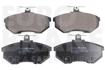 Комплект тормозных колодок, дисковый тормоз EUROBRAKE 5502224727 для VW CORRADO