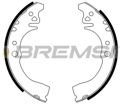 Комплект тормозных колодок BREMSI GF0661 для GEELY BL