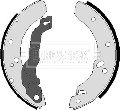 BORG & BECK BBS6015 Тормозные колодки барабанные  для FORD ESCORT IV (GAF, AWF, ABFT) 1.6 Turbo RS