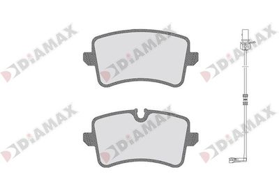 DIAMAX N09713A Тормозные колодки и сигнализаторы для AUDI A8 D4 (4H2, 4H8, 4HC, 4HL) 4.2 FSI quattro