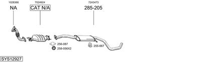 ABGASANLAGE BOSAL SYS12927