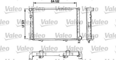 Радиатор, охлаждение двигателя VALEO 883860 для MERCEDES-BENZ СЕДАН