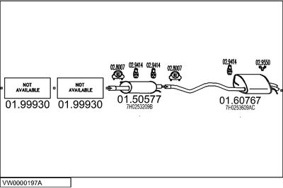 SISTEM DE ESAPAMENT MTS VW0000197A019627