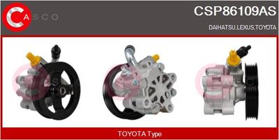 CASCO Hydraulikpumpe, Lenkung Brand New HQ (CSP86109AS)