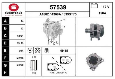 GENERATOR EAI 57539