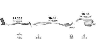 SISTEM DE ESAPAMENT POLMO POLMO90143