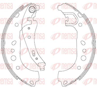 Комплект тормозных колодок REMSA 4443.00 для SMART FORFOUR