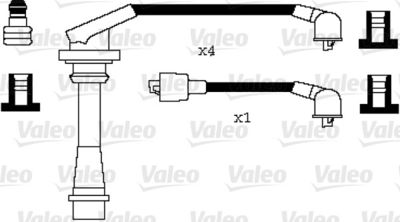 Комплект проводов зажигания VALEO 346076 для DAIHATSU FEROZA
