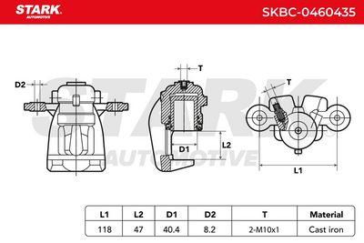 спирачен апарат STARK SKBC-0460435