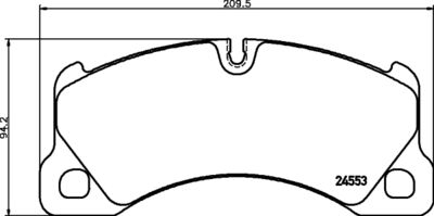 Комплект тормозных колодок, дисковый тормоз 8DB 355 014-151