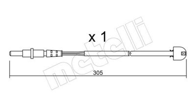 SENZOR DE AVERTIZARE UZURA PLACUTE DE FRANA