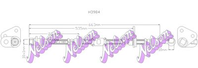 Тормозной шланг KAWE H3984 для HONDA PRELUDE