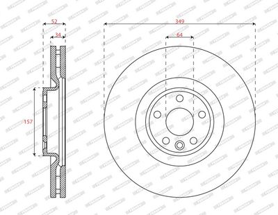 Brake disc Voor Links/Rechts