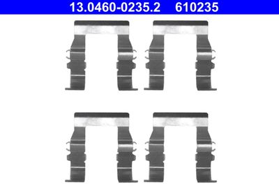 Комплектующие, колодки дискового тормоза ATE 13.0460-0235.2 для MITSUBISHI L400
