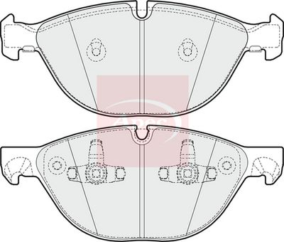APEC Brake Pad Set, disc brake PAD1615