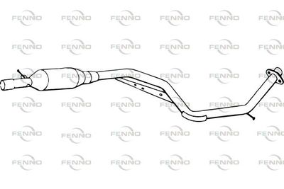 Средний глушитель выхлопных газов FENNO P34014 для MAZDA 5