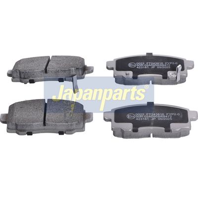 комплект спирачно феродо, дискови спирачки JAPANPARTS PP-0022AF