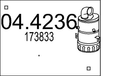 MTS 04.4236 Каталізатор для MINI (Мини)