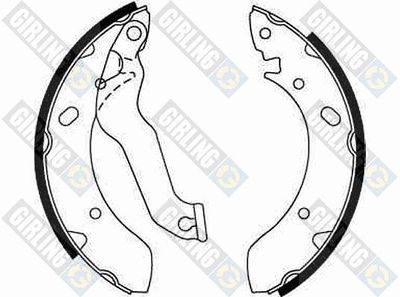 Комплект тормозных колодок GIRLING 5185699 для HYUNDAI COUPE