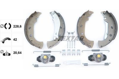 Комплект тормозных колодок TEXTAR 83053101 для FIAT PALIO