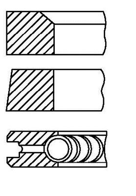 Комплект поршневых колец FAI AutoParts PR81-000 для MERCEDES-BENZ E-CLASS