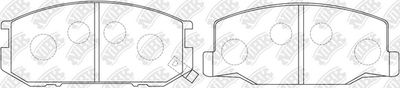 NiBK PN1217 Тормозные колодки и сигнализаторы для TOYOTA PREVIA I (_R1_, _R2_) 2.4 4WD (TCR21_, TCR20_)
