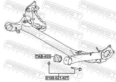 BOLTURI FIXARE SUPORT AX FEBEST 0198021KIT 1