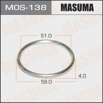 Уплотнительное кольцо, труба выхлопного газа MASUMA MOS-138 для NISSAN CEDRIC