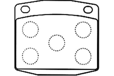 Kavo Parts Stabdžių trinkelių rinkinys, diskinis stabdys