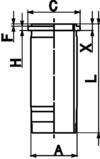 Cylinderhylsa KOLBENSCHMIDT 89867110