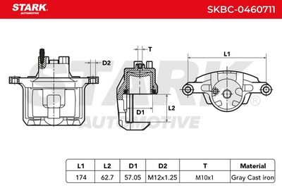 спирачен апарат STARK SKBC-0460711