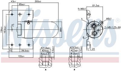 uscator, aer conditionat NISSENS 95508
