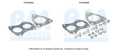 Zestaw montażowy, rura wydechowa BM CATALYSTS FK70045