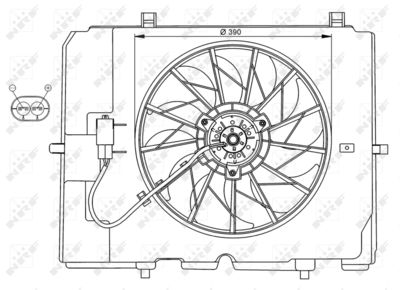 Fan, engine cooling 47067