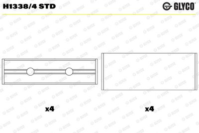 KURBELWELLENLAGER GLYCO H13384STD